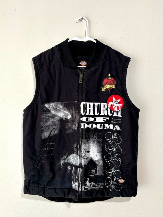 Dickies Other - Dickies + Alice Cooper's 2023 Church of Dogma Custom Logo Black Wash Vest M